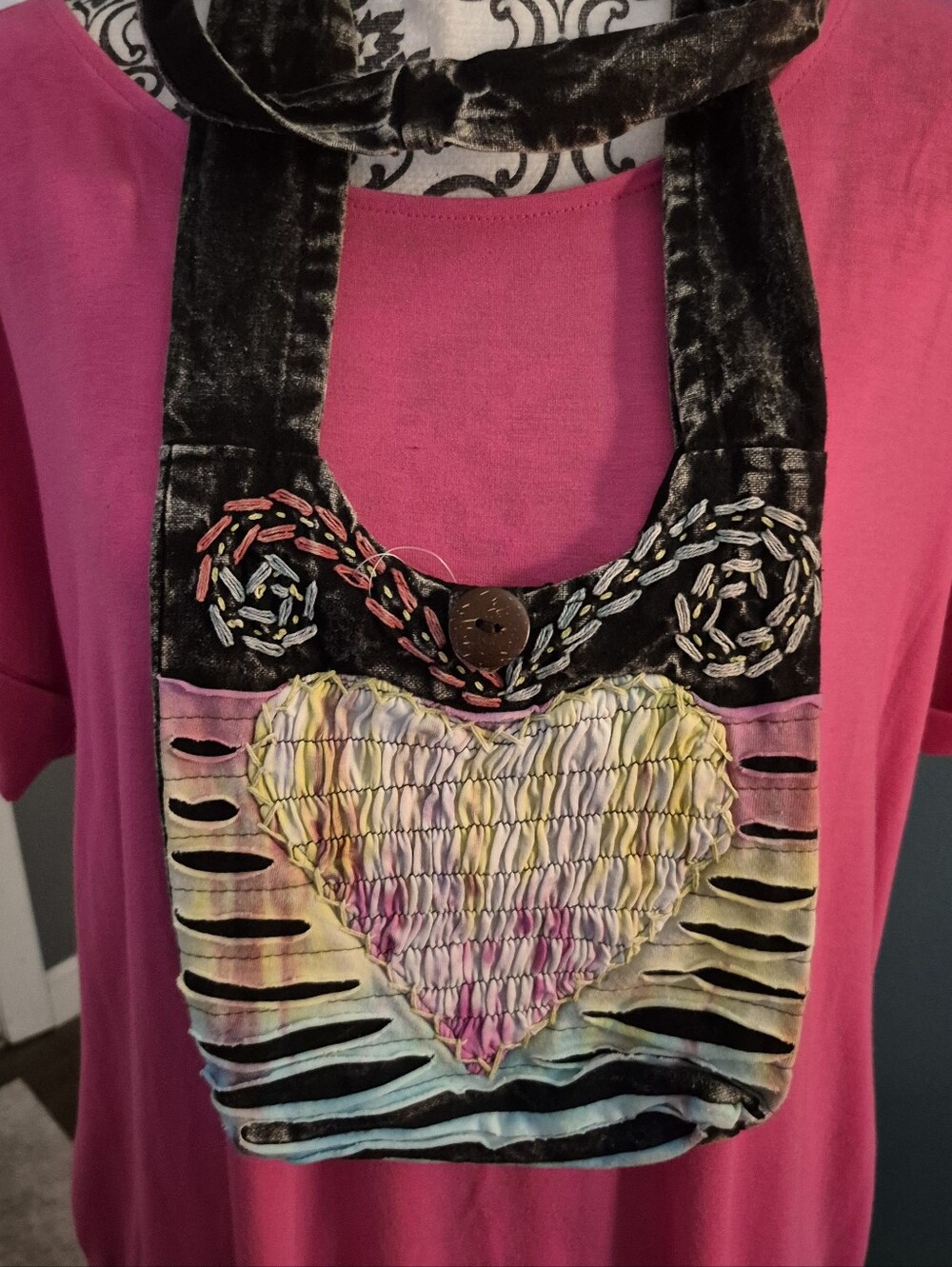 Love Print Small Crossbody Bag